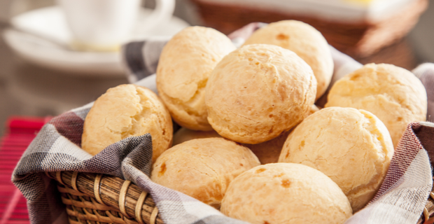 Pão de queijo com tapioca granulada